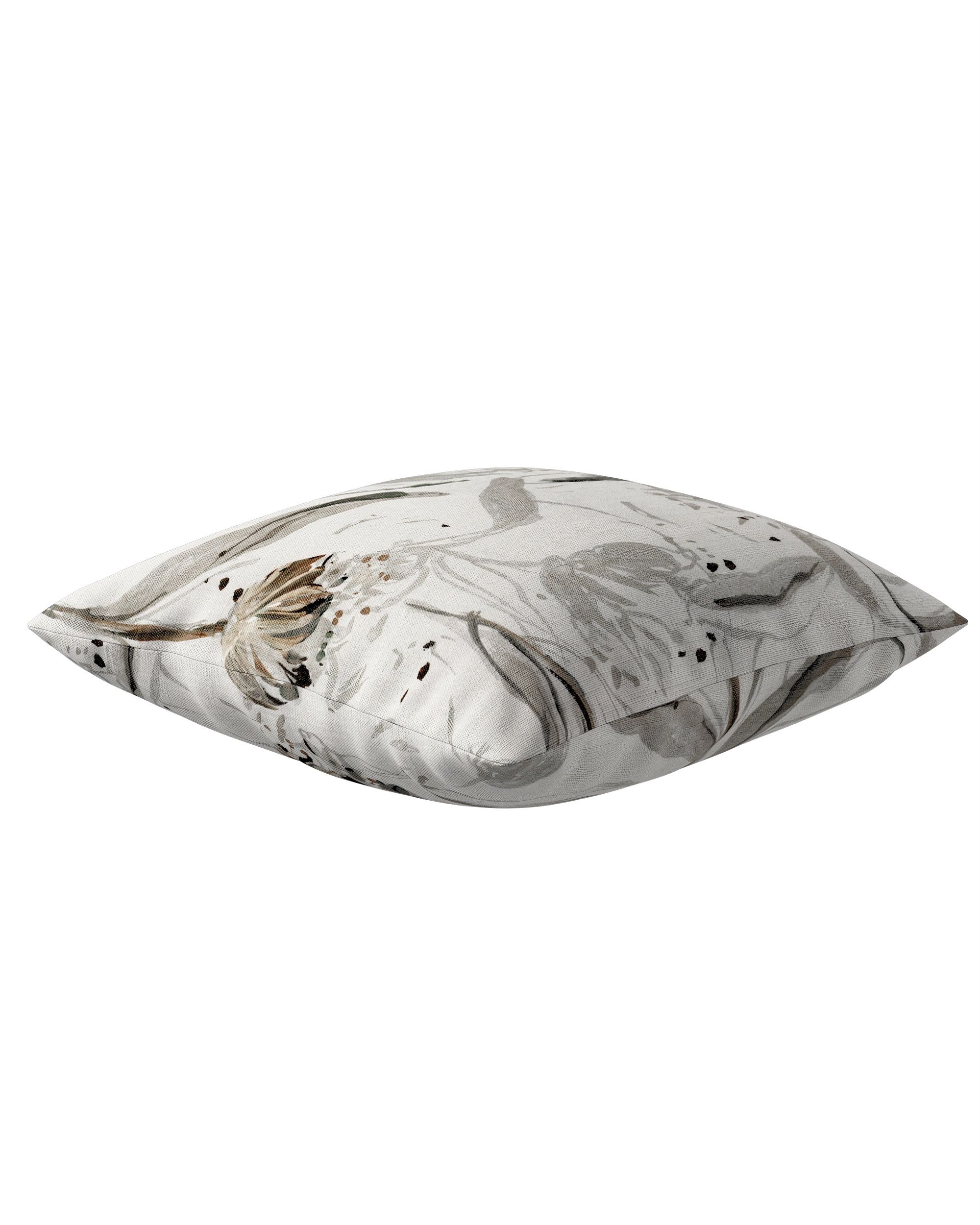 Tyynynpäällinen Kinga väri harmaa kangas punos, kuvioitu (hover)
