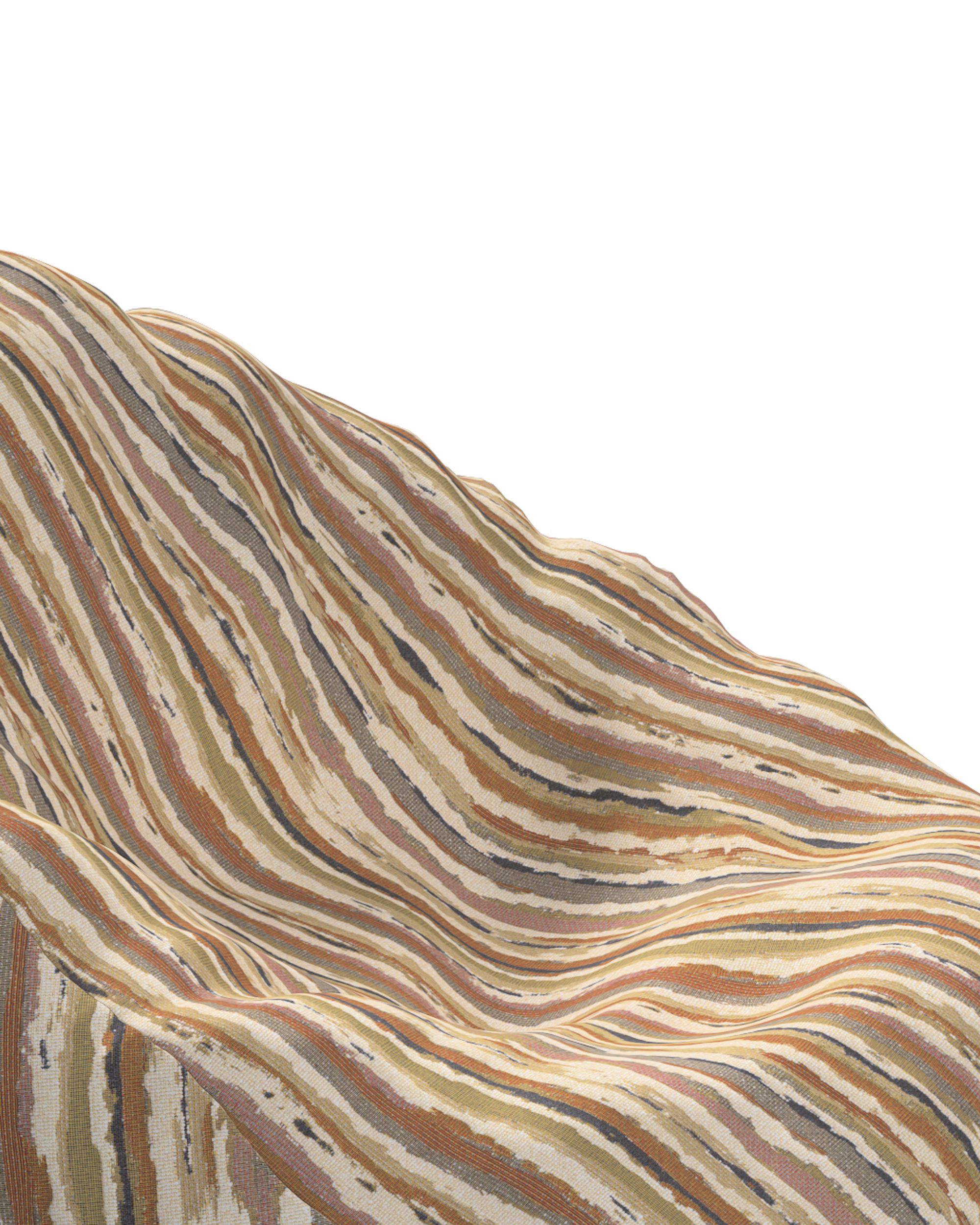 Päällinen säkkituoliin väri beige kangas punos, kuvioitu (hover)