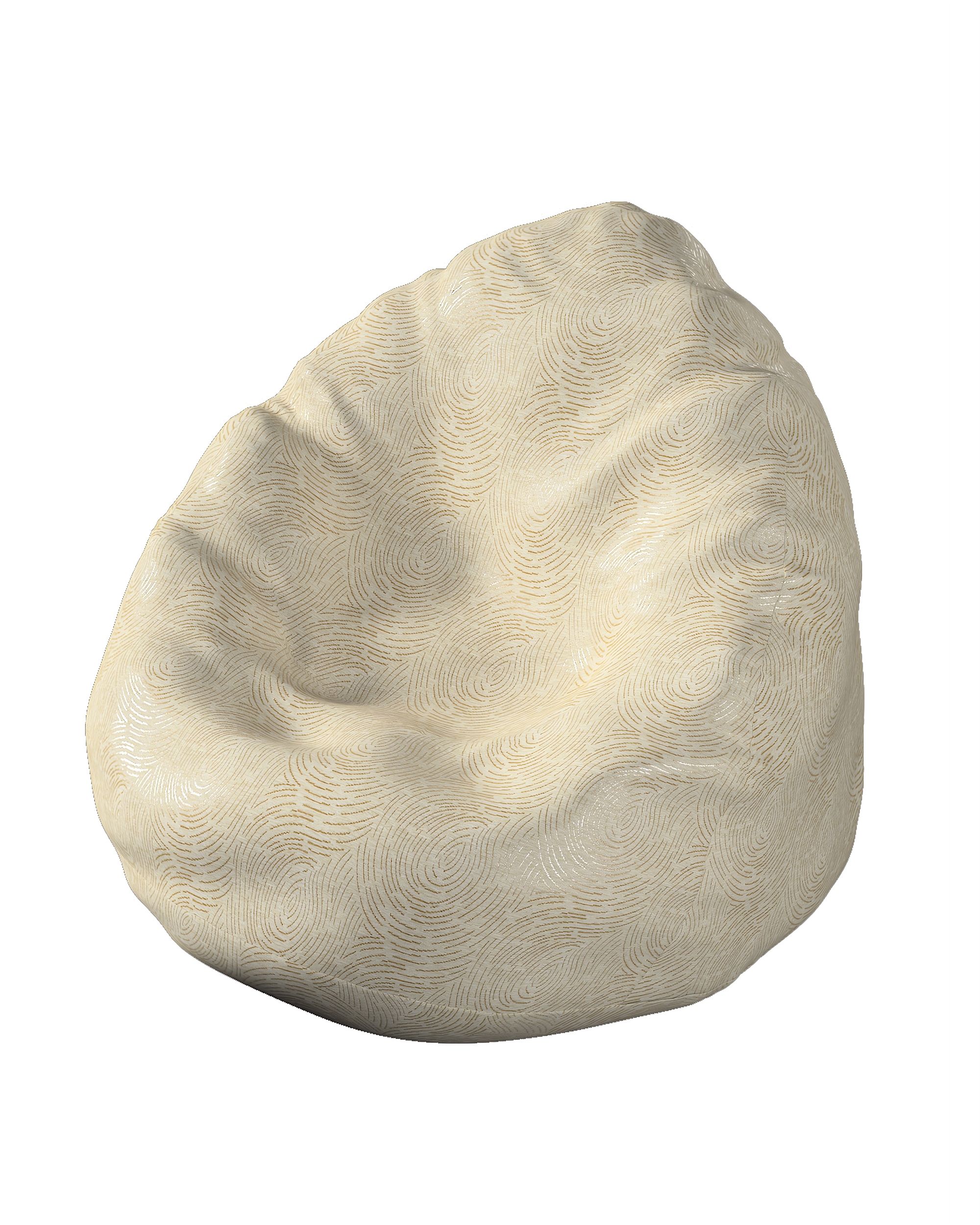 Päällinen säkkituoliin väri beige kangas tyhjä, punos, kuvioitu
