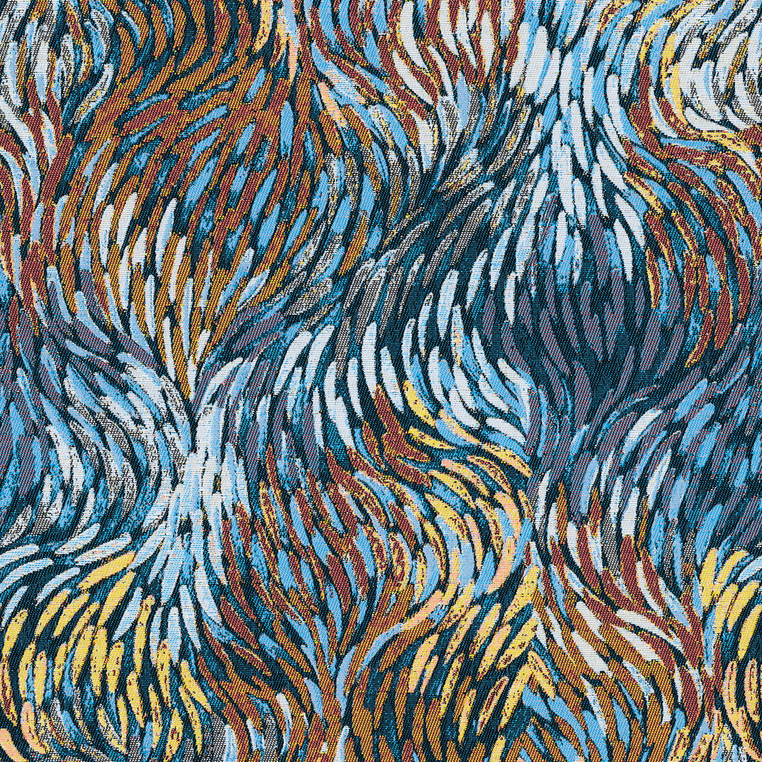 Intenso 144-37 abstrakti sininen-oranssi kuvio