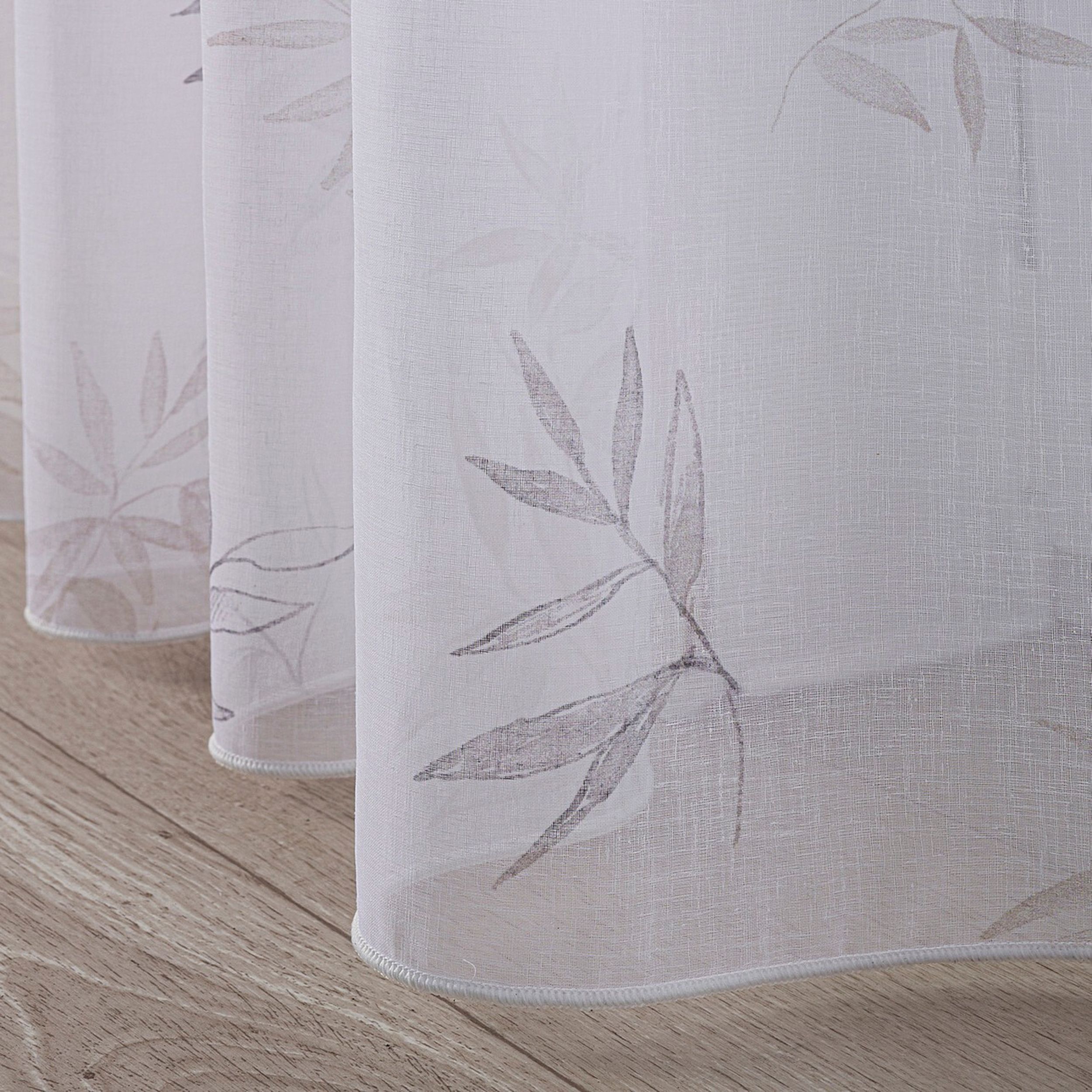 Voile 186-75 valkoinen kuviolla